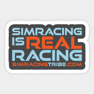 Simracing is real racing Sticker